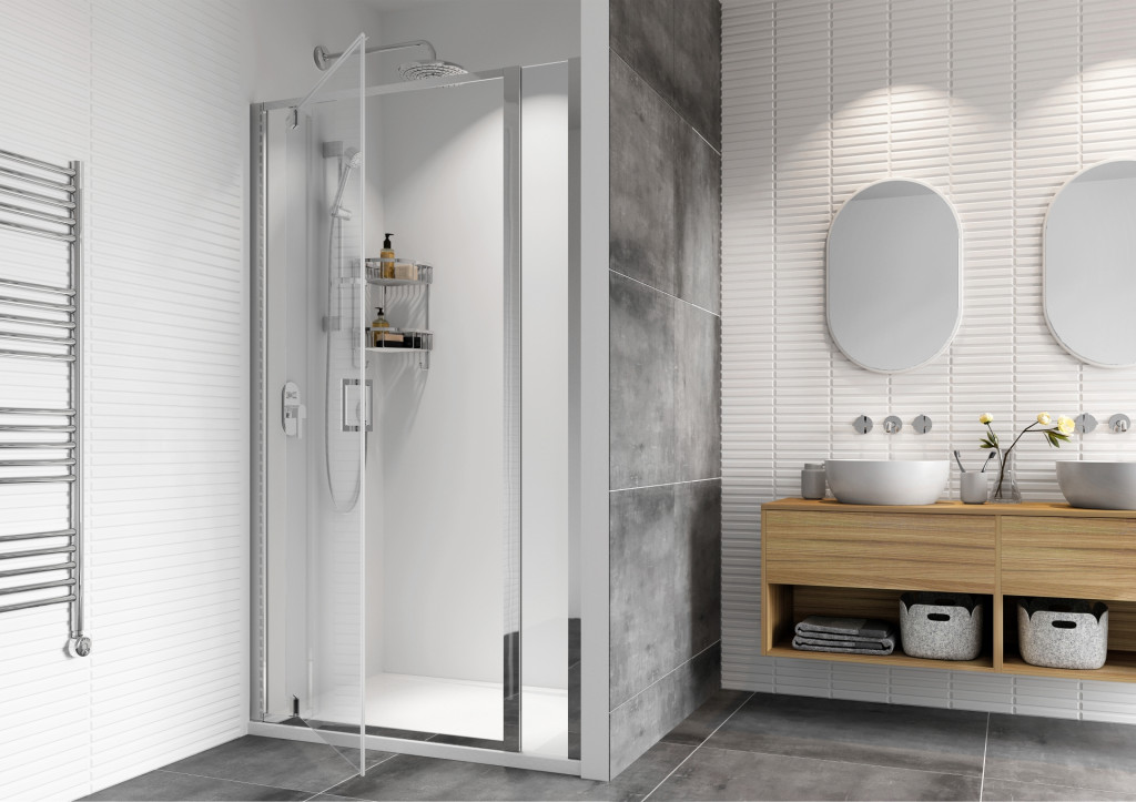 Haven8 Pivot Door In-Line Alcove